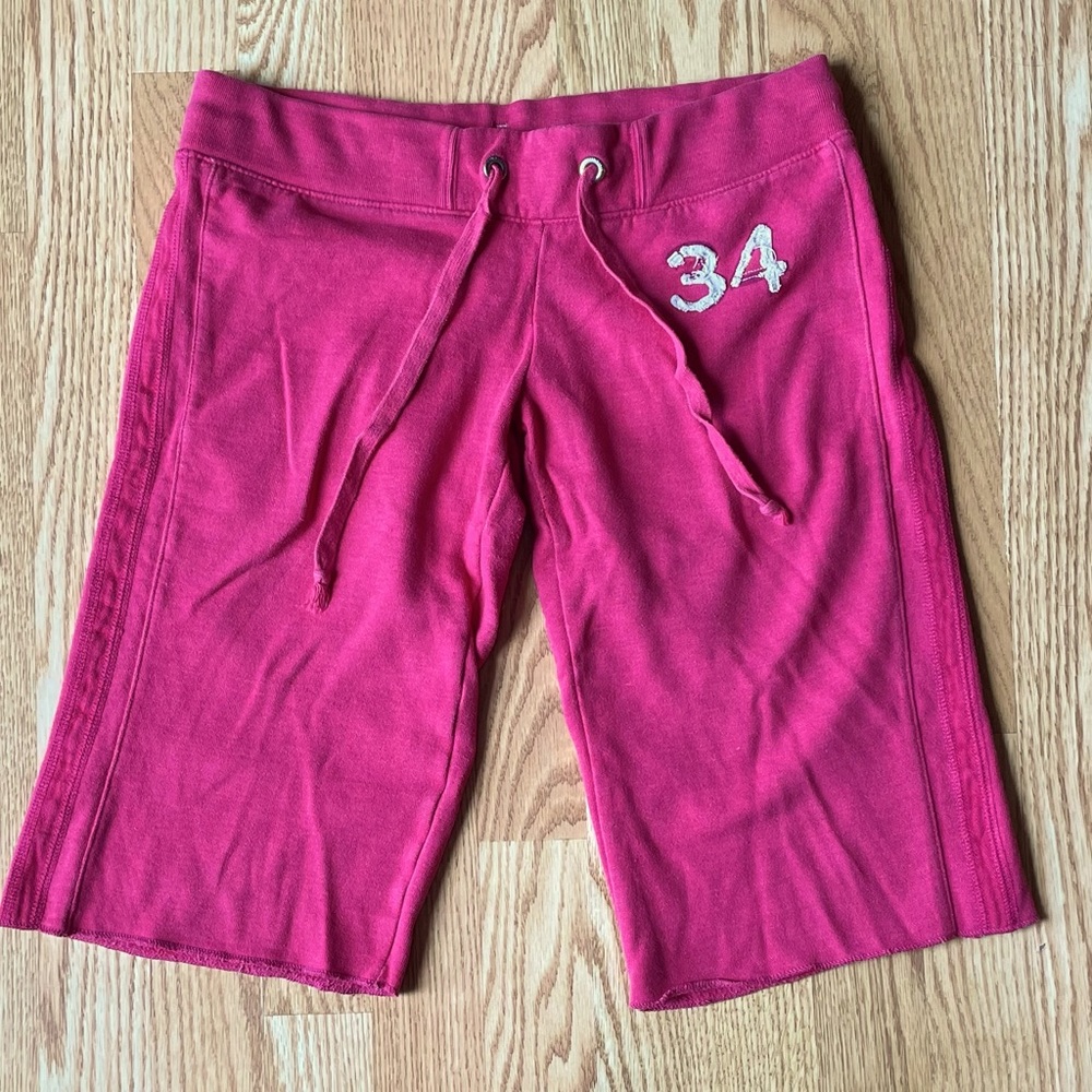 American Eagle sweatpants shorts Hot Pink Size Small EUC